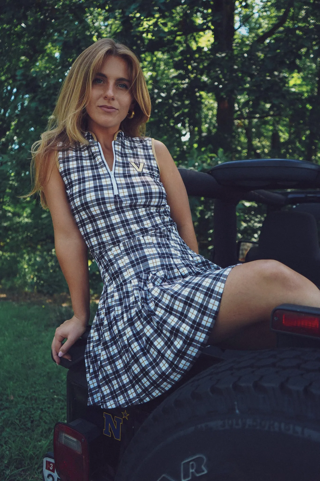 Tailgate Collection Mackenzie Dress - Vandy Plaid