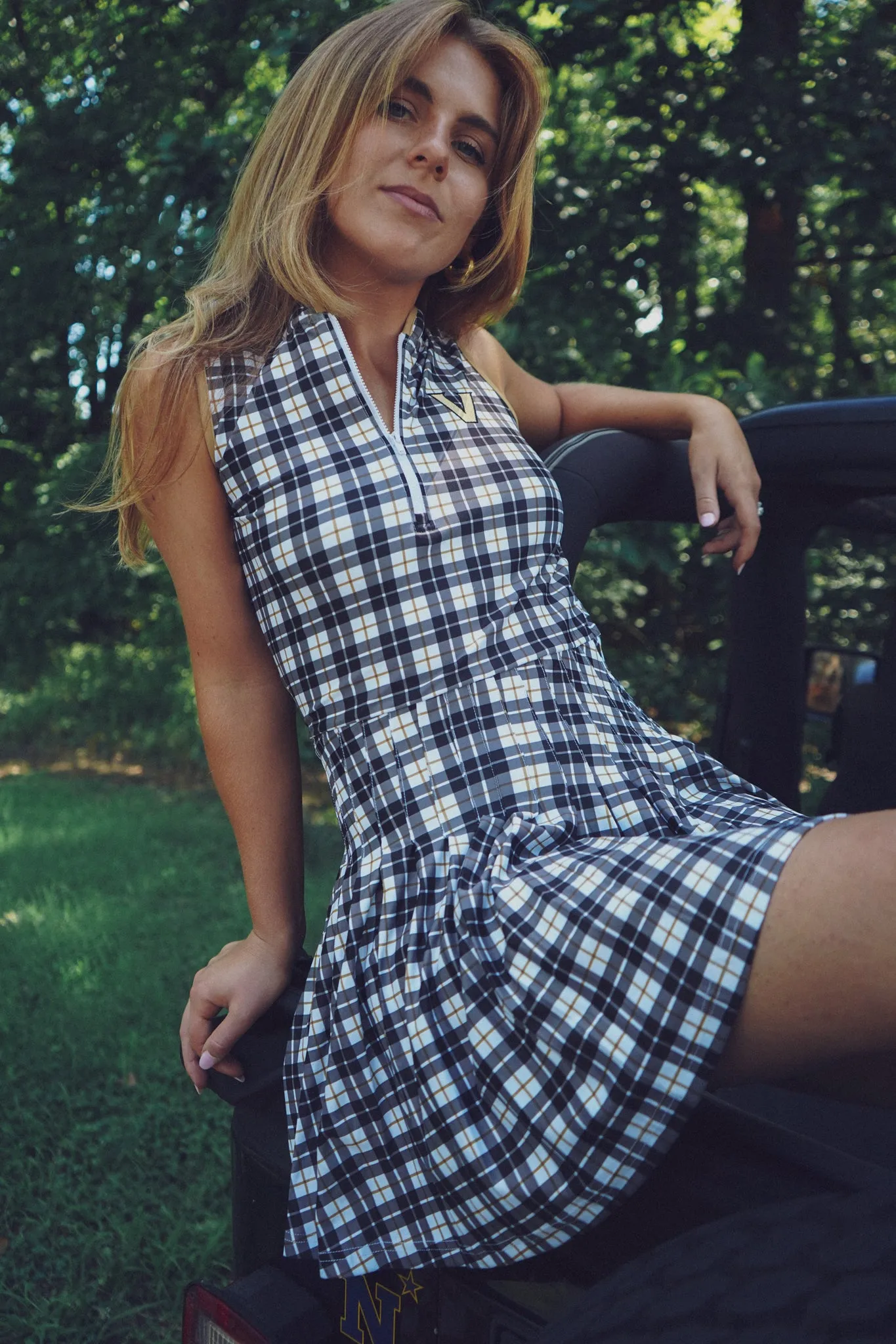 Tailgate Collection Mackenzie Dress - Vandy Plaid