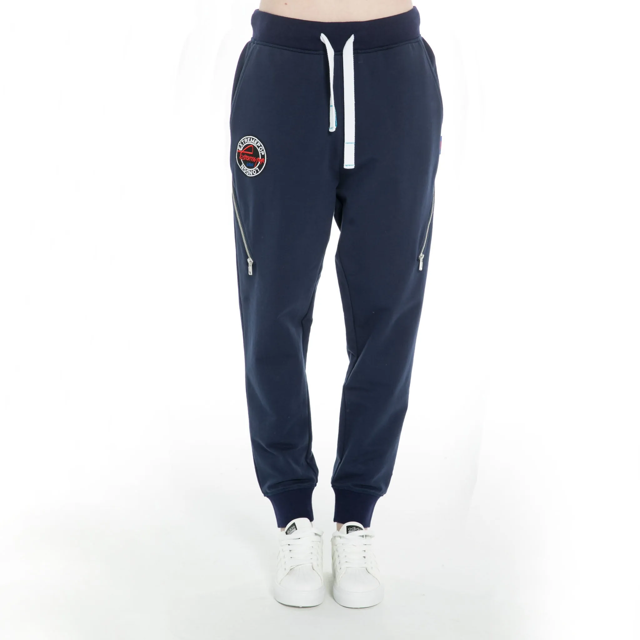 Women's Zip Tracksuit Joggers Black Grey Navy S M L XL