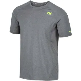 Zone3 - Men's Power Burst T-Shirt - Grey/Neon Yellow